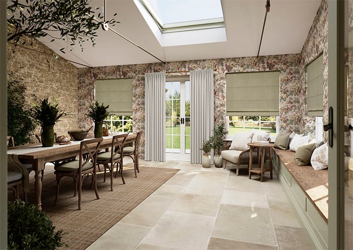 Ashbourne (Blackout), Saddle Brown - Twist&Fit Roman Blind - Image 7